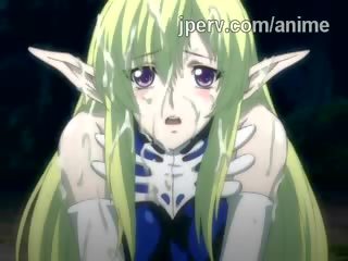 Menarik hentai elf mengambil hefty creampie dan air mani pada muka /facial