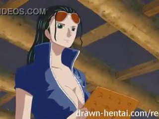 Satu sekeping hentai video kotor video dengan nico robin