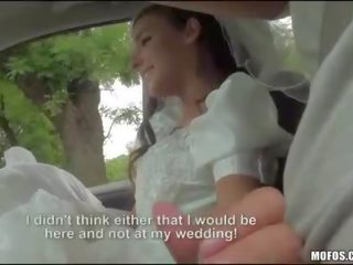 Amirah Adara in bridal gown public X rated movie