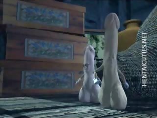 Birahi 3d animasi pornografi panggilan gadis menggosok sebuah besar johnson