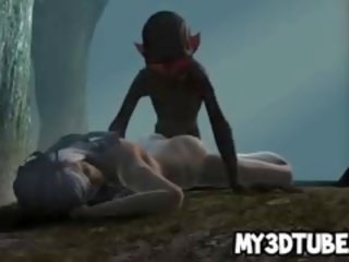 Foxy 3D femme fatale Gets Fucked In The Woods By Gollum