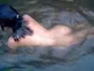 Great and busty amateur teen cookie swimming naked in the river - fuckmehard.club