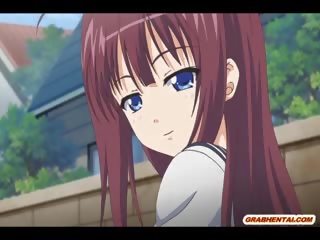 Coed Anime Gets Squeezed Her Big Tits And Wet Pussy Fucked I
