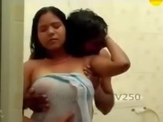 Fantastic And beautiful Indian Aunty's Wet Boobs Pressed