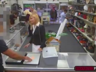 Groovy Office Milf Fucked Up At Pawnshop