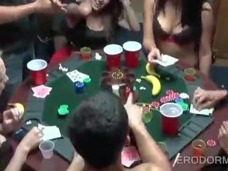 X rated clip poker game at college dorm room party