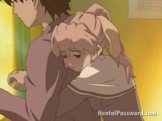 Priceless manga cookie getting cilik cooshie fingered by her sweetheart