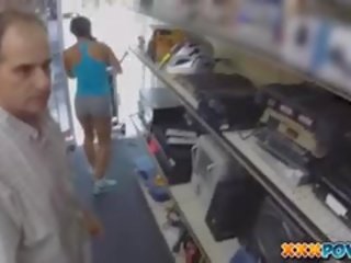 Muscular Latina cutie Fucked In Pawn Shop