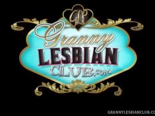 Lesbian Granny Yara Serviced by fascinating Rebecca