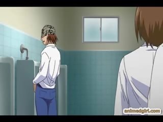 Bigboobs anime kekasih hebat seks / persetubuhan dalam yang tandas