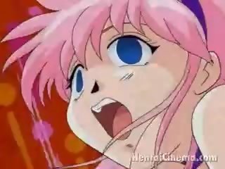 Adorable Pink Haired Hentai Minx Getting Tight Quim Fucked