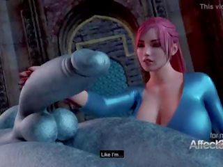 Big tits divinity awakening the futanari demon in a 3d animation