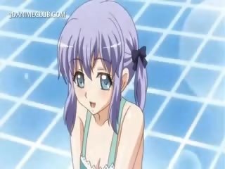 Shy Hentai Doll In Apron Jumping Craving shaft In Bed