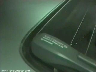 Hardcore x oceniono klips w the samochód jest captured przez za szpiegowanie kamera
