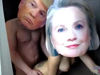 Donald trump at hillary clinton real tanyag na tao pagtatalik klip teyp hantad xxx