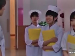 Charming Asian Nurse Gets Her Pussy Rubbed Part5