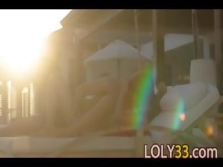 Mutual x nominālā video pagaidām orgasms par the sauļošanās krēsls