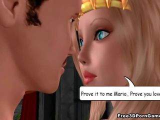 3D blonde princess sucks member and gets fucked hard