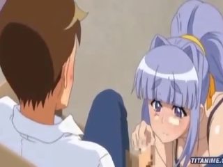 Booty Call hentai schoolgirl blows and dildo played