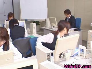 Charming Asian Secretary Drilled