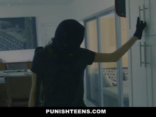 PunishTeens - Big Ass Thief Handcuffed and Fucked