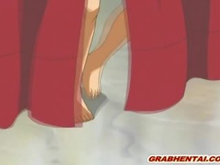 Dalawa prinsesa hentai supsupin katawan ng poste at groupfucking