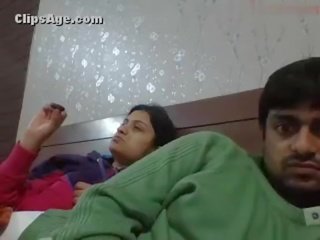 Young adorable newly wed desi couple incredible strip action